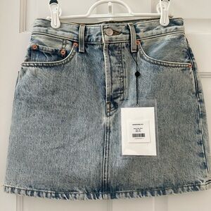 Wardrobe NYC Denim Mini Skirt